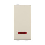 Переключатель LK Studio с двух мест, с индикатором 45х22,5мм (схема 6L) 16 A, 250 B (бежевый) LK45 850401-1
