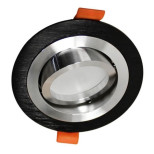 Встраиваемый светильник Lumina Deco Duka LDC 8062-D90 BK+SL Встраиваемый светильник Lumina Deco Duka LDC 8062-D90 BK+SL