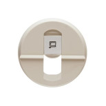 Лицевая панель Legrand Celiane для розеток RJ-45, слоновая кость 066235
