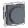 Светорегулятор поворотно-нажимной Schneider Electric Atlas Design 630 Вт, грифель