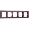Рамка Werkel Favorit на 5 постов мокко WL01-Frame-05 4690389063787