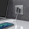 Розетка с заземлением, шторками и USB тип A+C (серебряный рифленый) W1171709