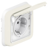 Розетка силовая Legrand Plexo IP55 2К+3 в сборе, белая 069869