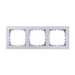 Рамка LK Studio 3-постовая (серебристый металлик) LK80 844303-1