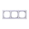 Рамка LK Studio 3-постовая (серебристый металлик) LK80 844303-1