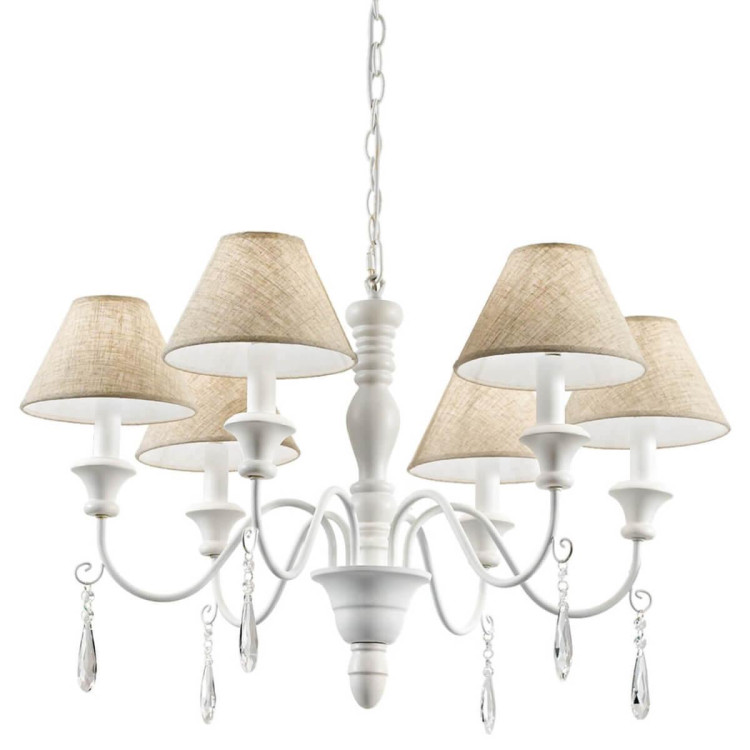 Подвесная люстра Ideal Lux Provence SP6 003399 Подвесная люстра Ideal Lux Provence SP6 003399