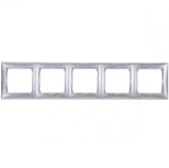 Рамка Legrand Valena Classic на 5 постов, алюминий модерн 770345