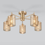 Подвесная люстра Eurosvet 70109/5 античная бронза