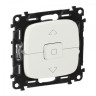 Выключатель под жалюзи Legrand Valena Allure с фиксацией, жемчуг 752030+755149