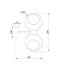 Настенный светильник (бра) Freya FR5394WL-02BS