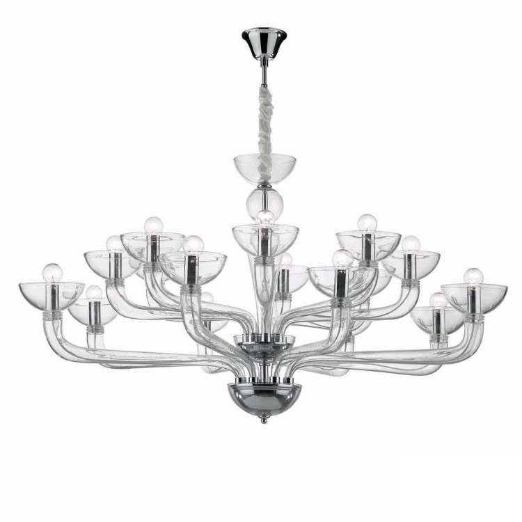  Подвесная люстра Ideal Lux Casanova SP16 Trasparente 044248