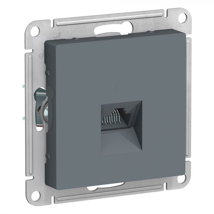 Розетка Schneider Electric Atlas Design RJ-45 кат. 5е, грифель