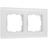 Рамка из стекла на 2 поста Senso белый soft-touch W0023101