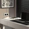 Рамка из стекла на 2 поста Senso белый soft-touch W0023101