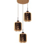 Подвесная люстра Lumina Deco Alacosmo LDP 6811-3 RD GD Подвесная люстра Lumina Deco Alacosmo LDP 6811-3 RD GD