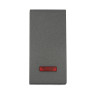 Переключатель LK Studio с двух мест, с индикатором 45х22,5мм (схема 6L) 16 A, 250 B (черный бархат) LK45 850408-1